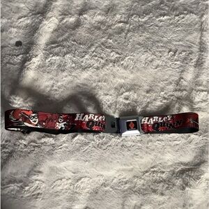 DC Comics Harley Quinn Buckle-Down Belt Unisex Adjustable Size